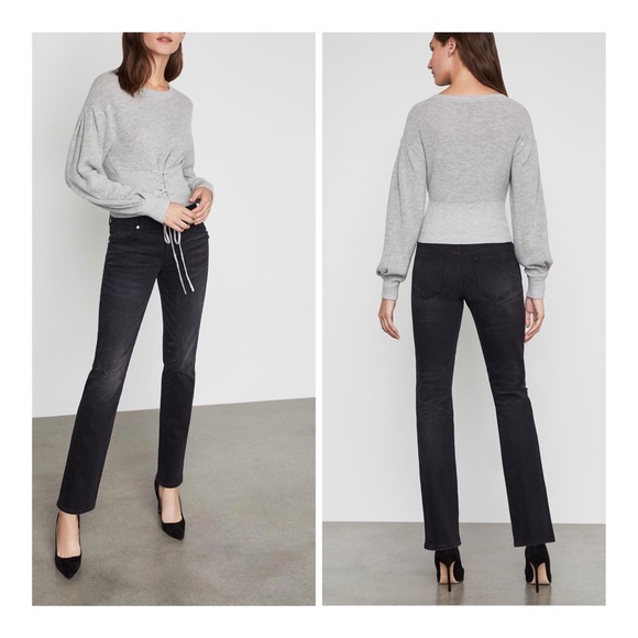 BCBGMaxAzria Distressed Black Washed Women’s Boyfriend Jeans Size 26,28 NWT - Picture 1 of 8